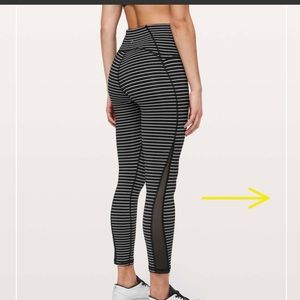 EUC Parallel Stripes Train Times Tight lululemon